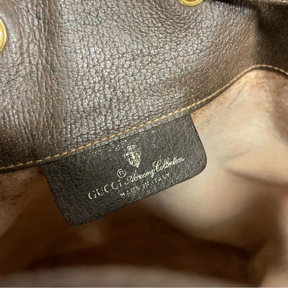 Vintage Gucci Guccisima Web Canvas Bucket Bag - Picture 9 of 12